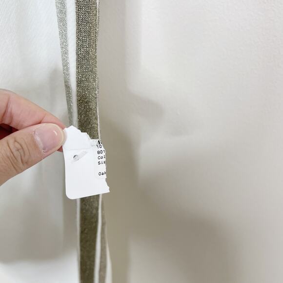 New Rails Oakland Slim Fit Glitter Stripe Joggers White Metallic Large L Lounge - Picture 6 of 14